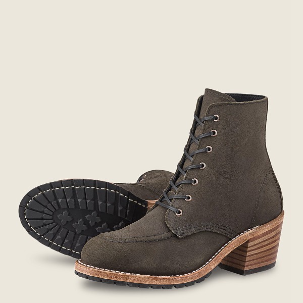 Red Wing Heritage Boots Clara - Heeled Acampo Læder - Mørke Grå - Dame 8690-EMFSN